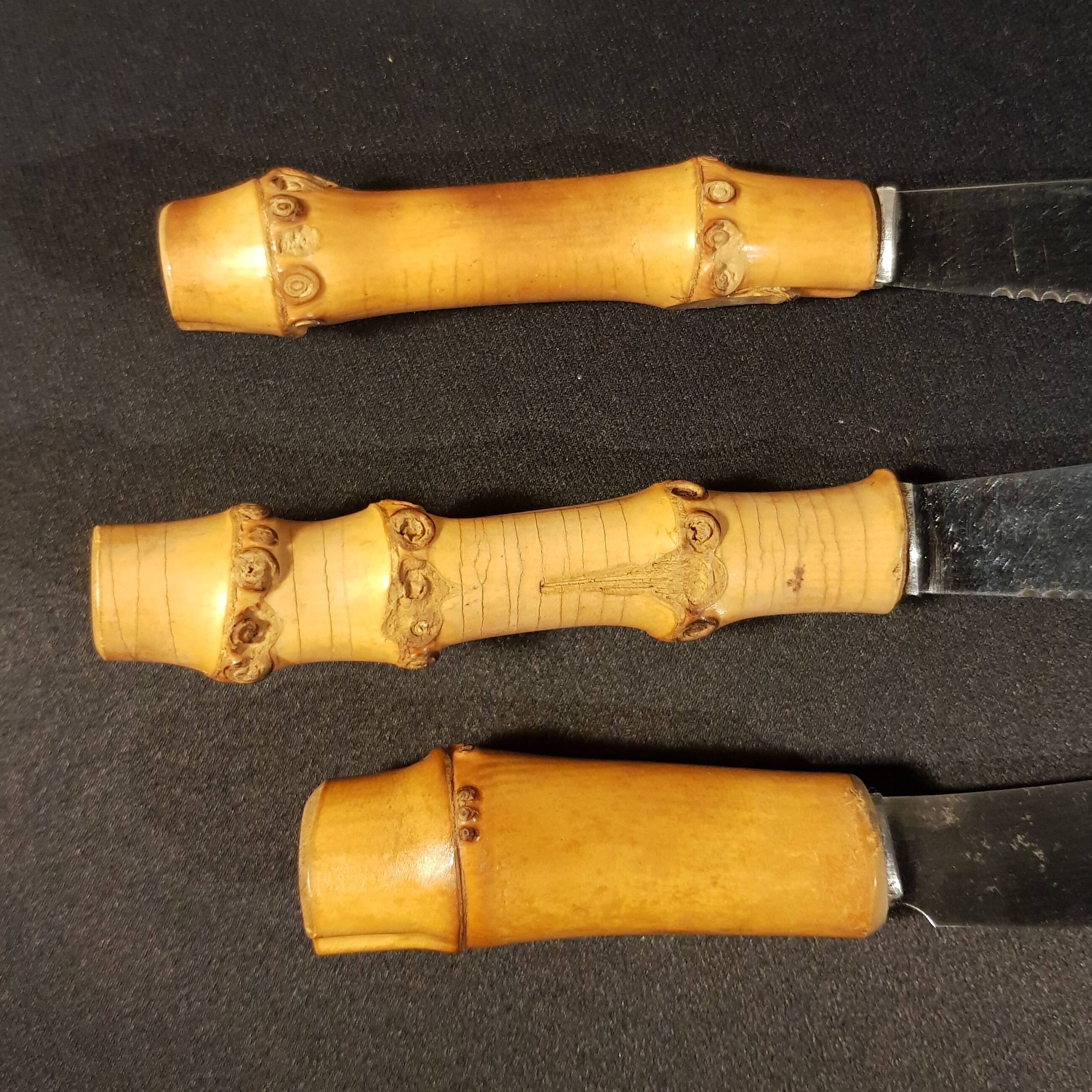 3 bamboo knives