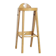 Elegant and tall wooden stool by Baumann