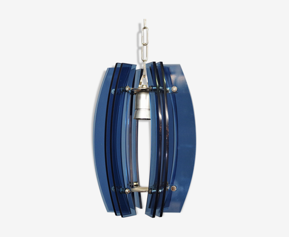 Suspension bleue vintage
