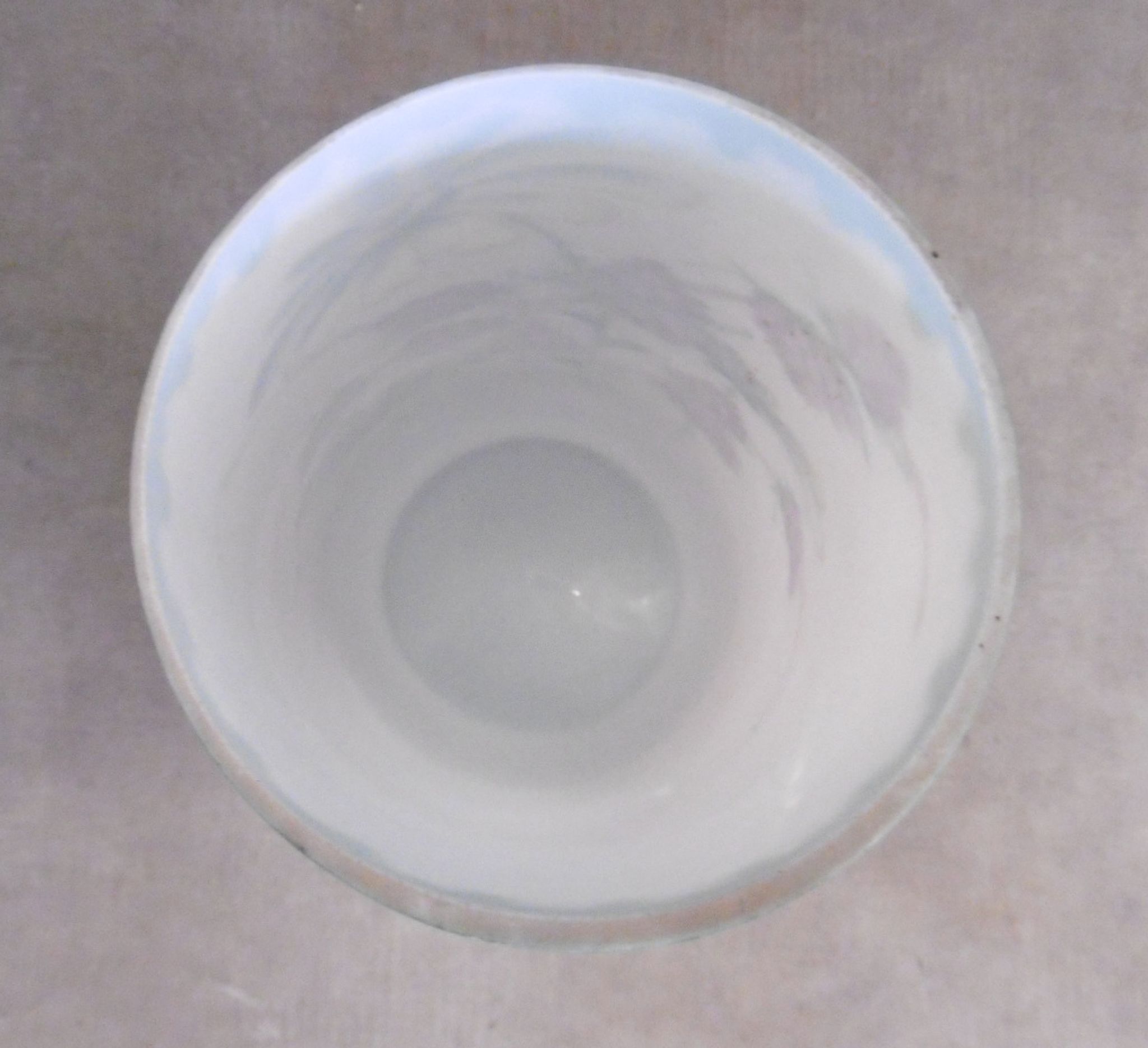 Opaline vase with enamelled decoration early xxeme