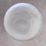 Opaline vase with enamelled decoration early xxeme