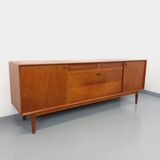 Vintage Scandinavian teak sideboard from the 60s by designer Edvard Valentinsen for Samcom