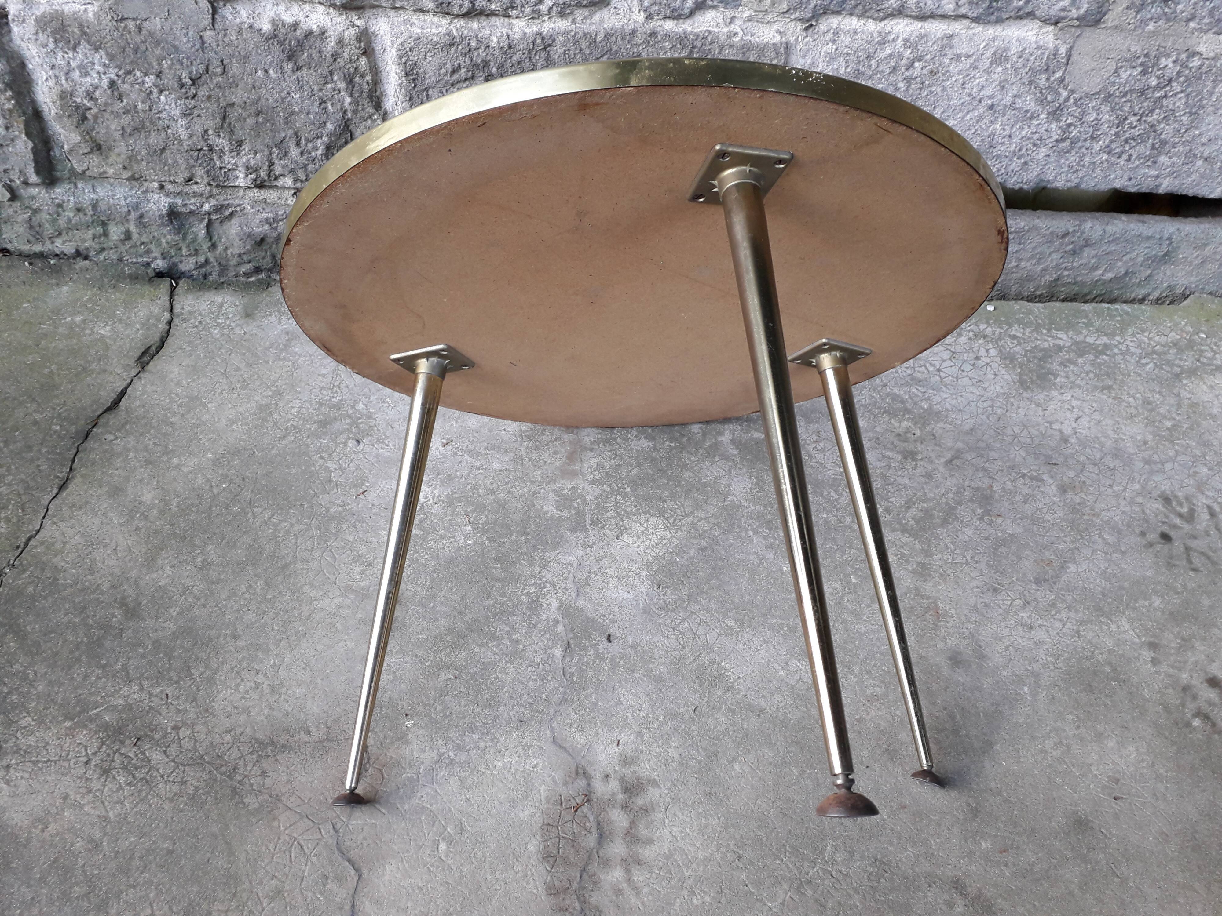 Vintage coffee table compass feet