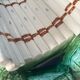 Antique asparagus dish in barbotine – Barbotine serving dish