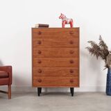 Teak chest of drawers, Danish design, 60s, made in Denmark