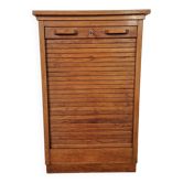 Cabinet tambour en chêne vintage | Années 1940