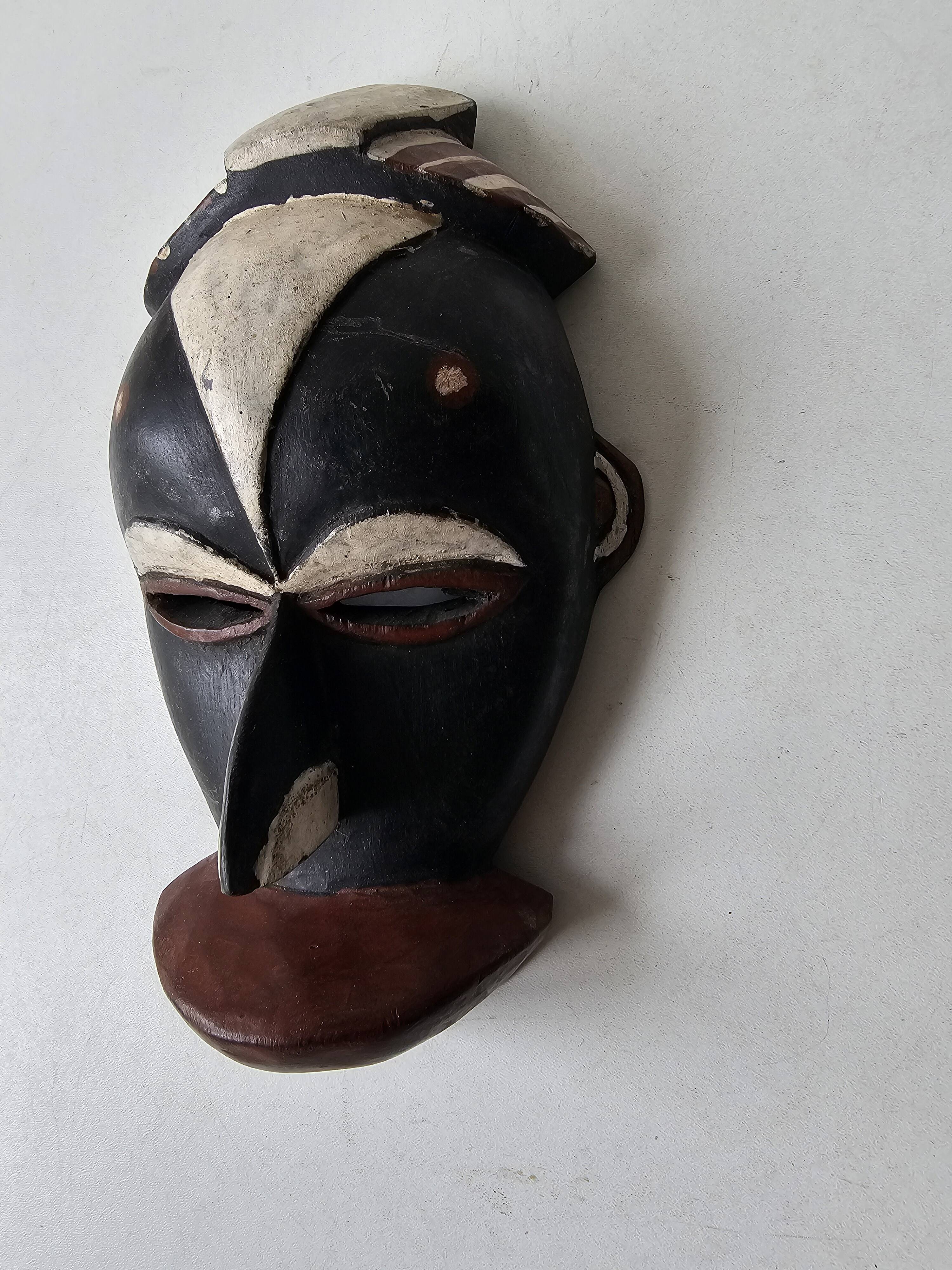 Small African wall mask Galoa Gabon 22cm - Tribal African art