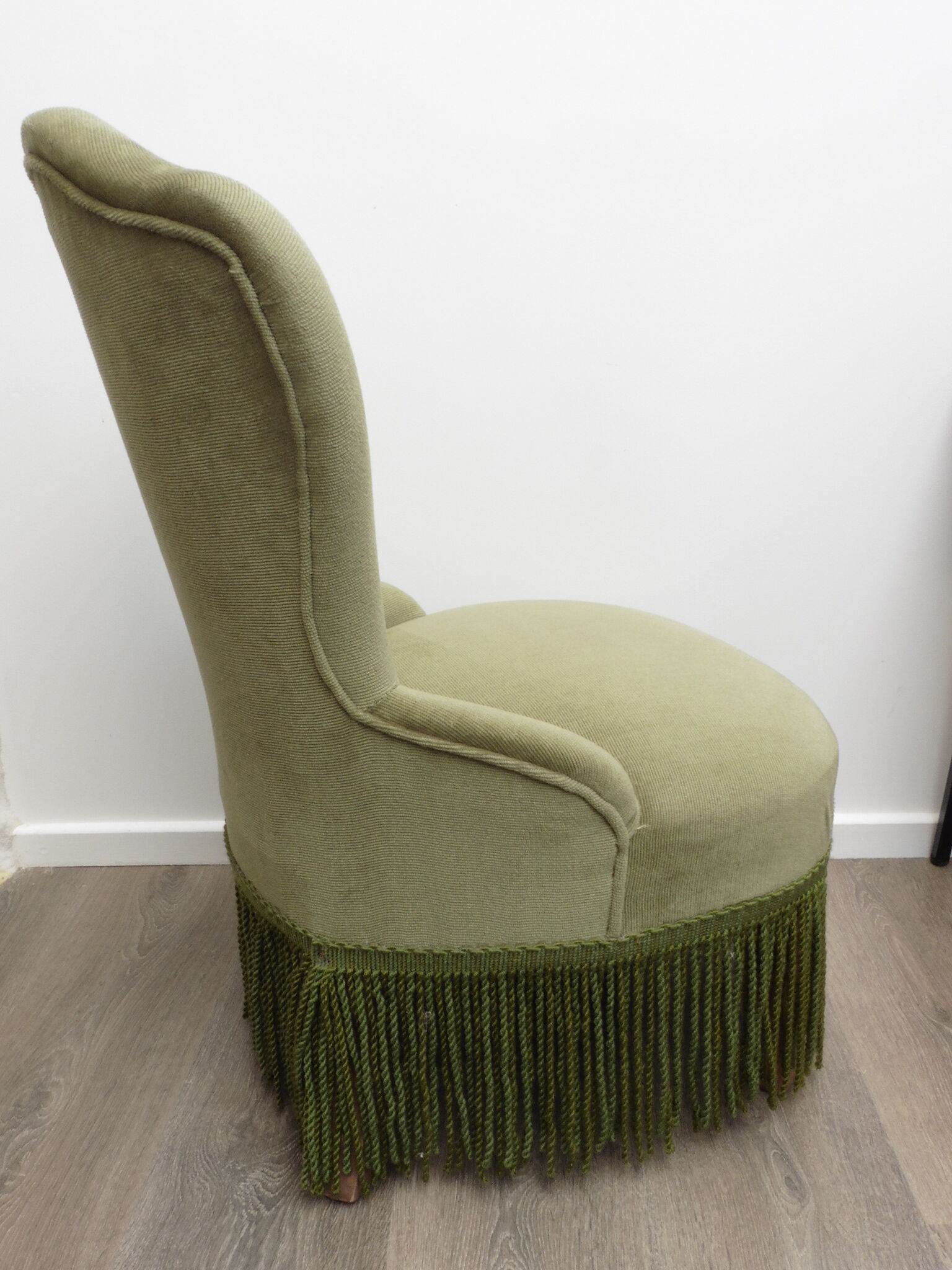 Green armchair