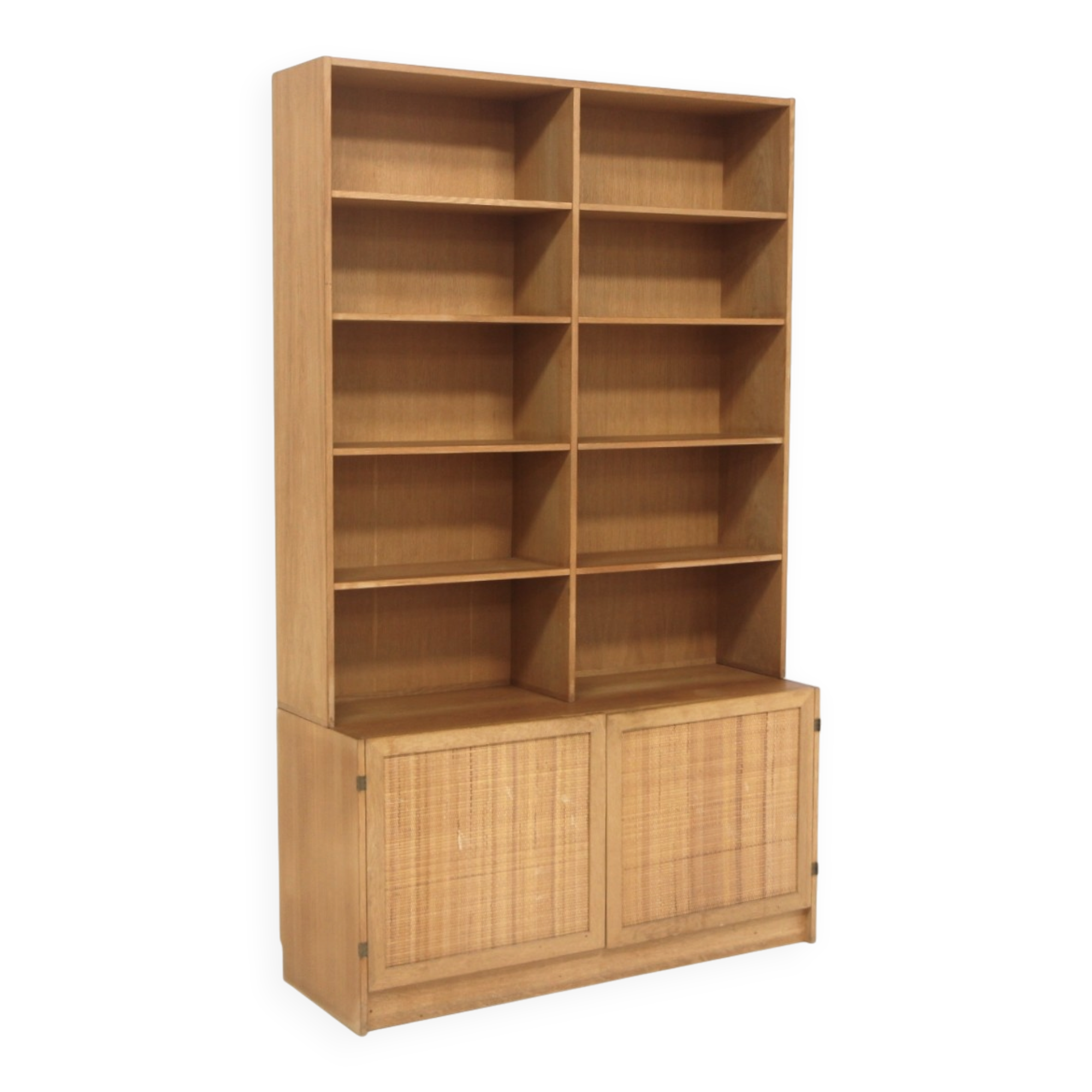 Scandinavian oak library