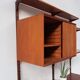 Étagère modulable scandinave en teck royal system par Poul Cadovius