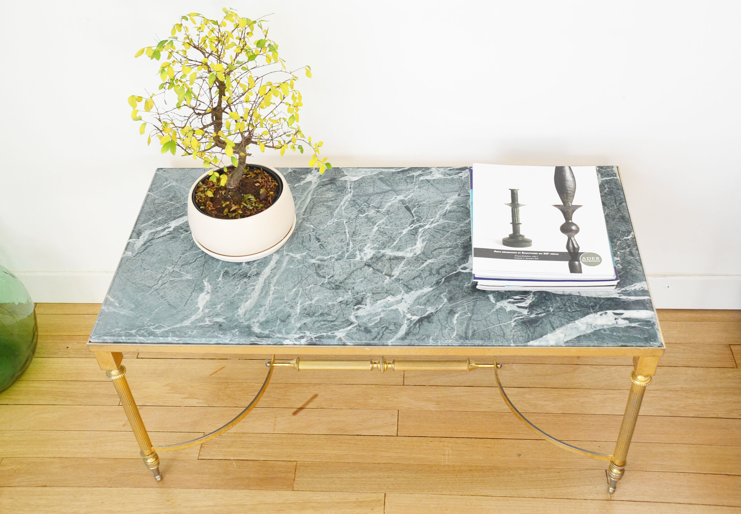 Table basse marbre années 60