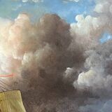 John Russel Chancellor (1925-1984) rare on the market, oil on canvas, marine, boats