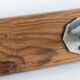 Wall coat rack in wood and metal