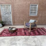Red Boujad Moroccan rug - 355 x 128 cm