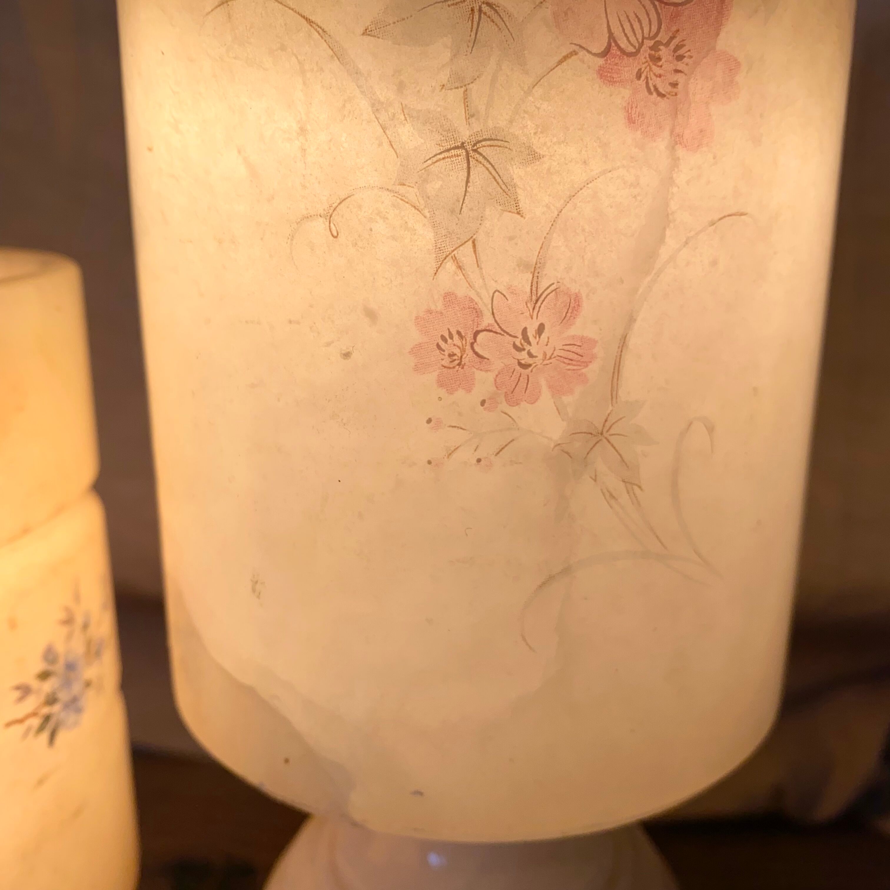Vintage alabaster lamps