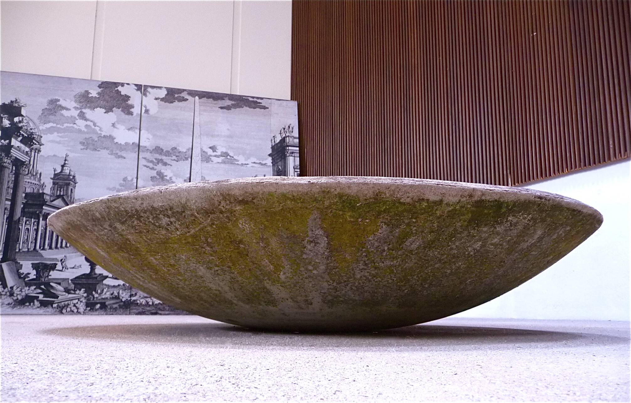 Large Round Outdoor Planter by René Pechère Eternit AG, Switzerland 1950s