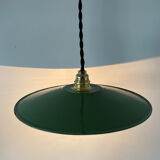 Old enameled metal lampshade