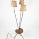 1950s/60s tripod floor lamp with 3 lights.