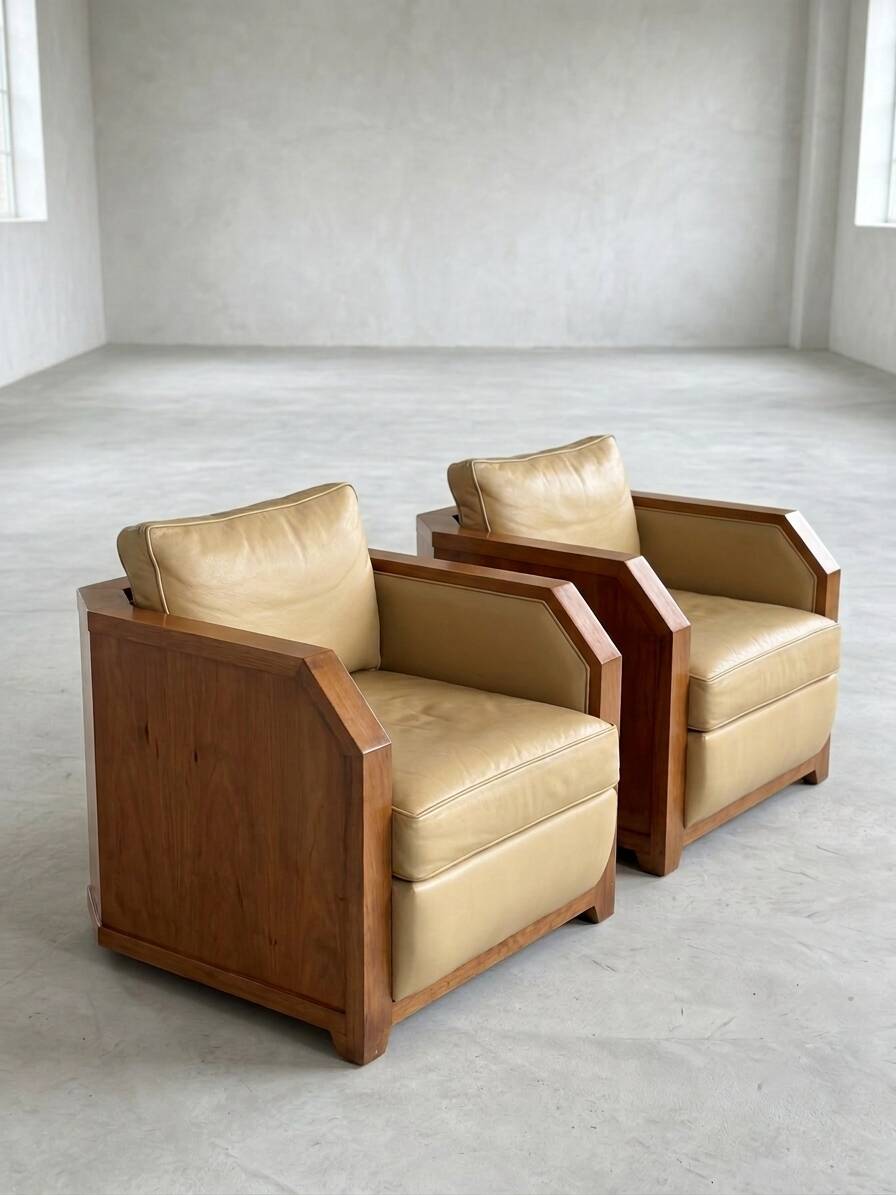 Sofa and armchairs Model "Dominique" by Hugues Chevalier