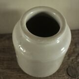 Mustard pot glazed gray sandstone