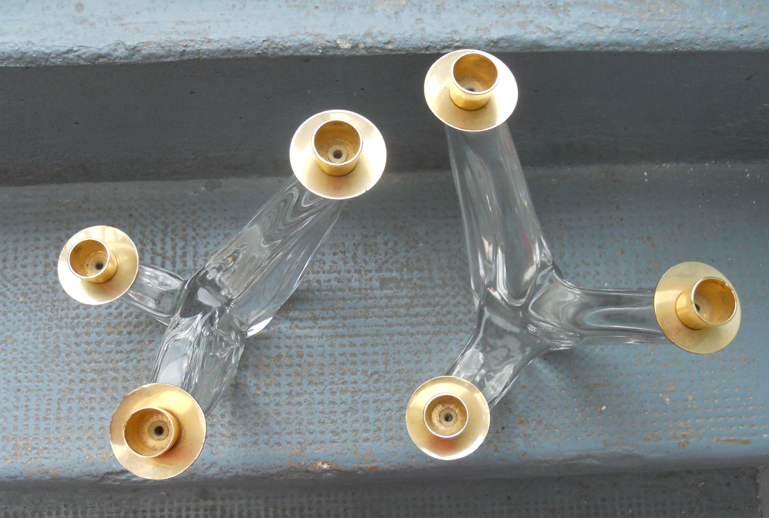 Pair of Schneider candlesticks