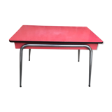 Red formica table