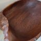 Large monoxyle carved wooden bowl