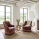 Lot de 2 fauteuils crapaud vintage 