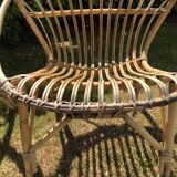 Rattan armchairs
