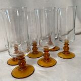 Set of 6 vintage champagne flutes