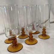 Set of 6 vintage champagne flutes