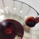 Set of Ten Smoked and Crimson Murano Glass Dessert Bowls in the style of Ze