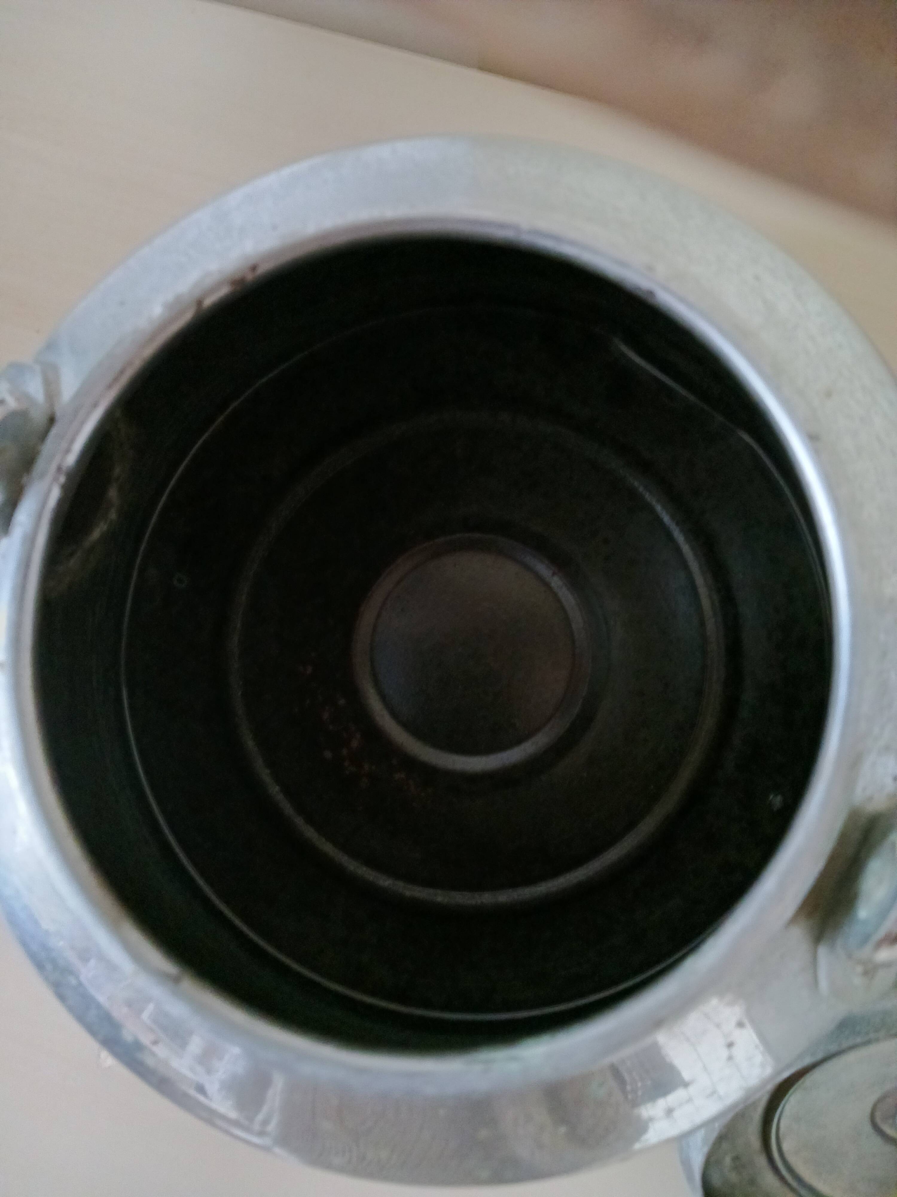 Chrome-plated copper kettle from the 50s.