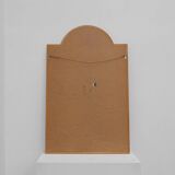 Grand miroir vénitien en mosaïque trapèze du XXe siècle avec guirlandes en laiton