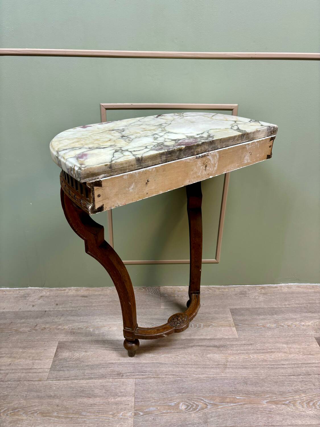 Louis xvi style oak wall console xix eme century