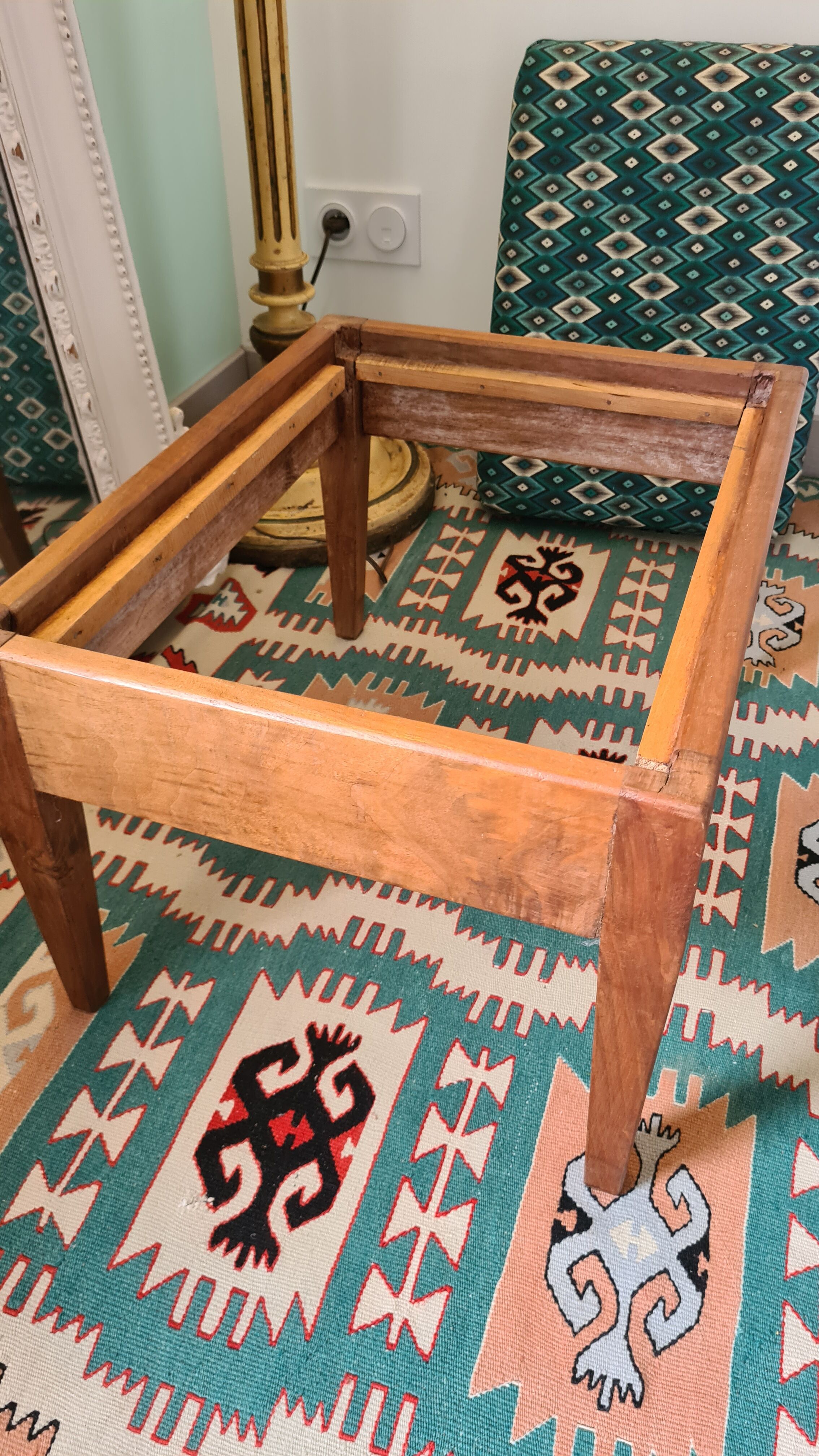 Vintage Scandinavian footrest