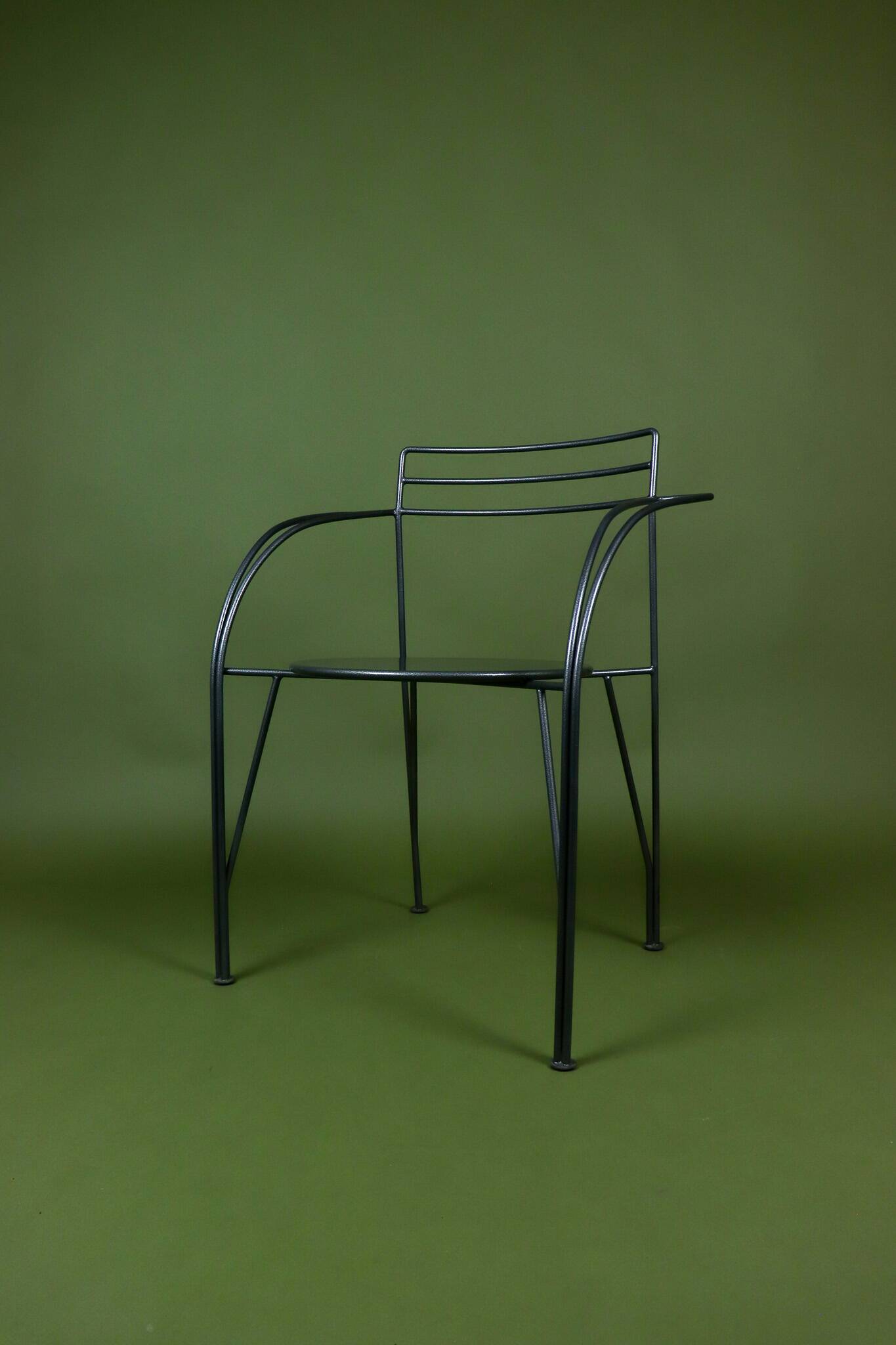 Silver Moon Armchair Pascal Mourgue metal 1985