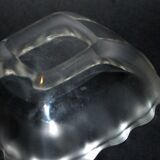 LALIQUE bowl emptier in frosted molded glass Art Deco wave