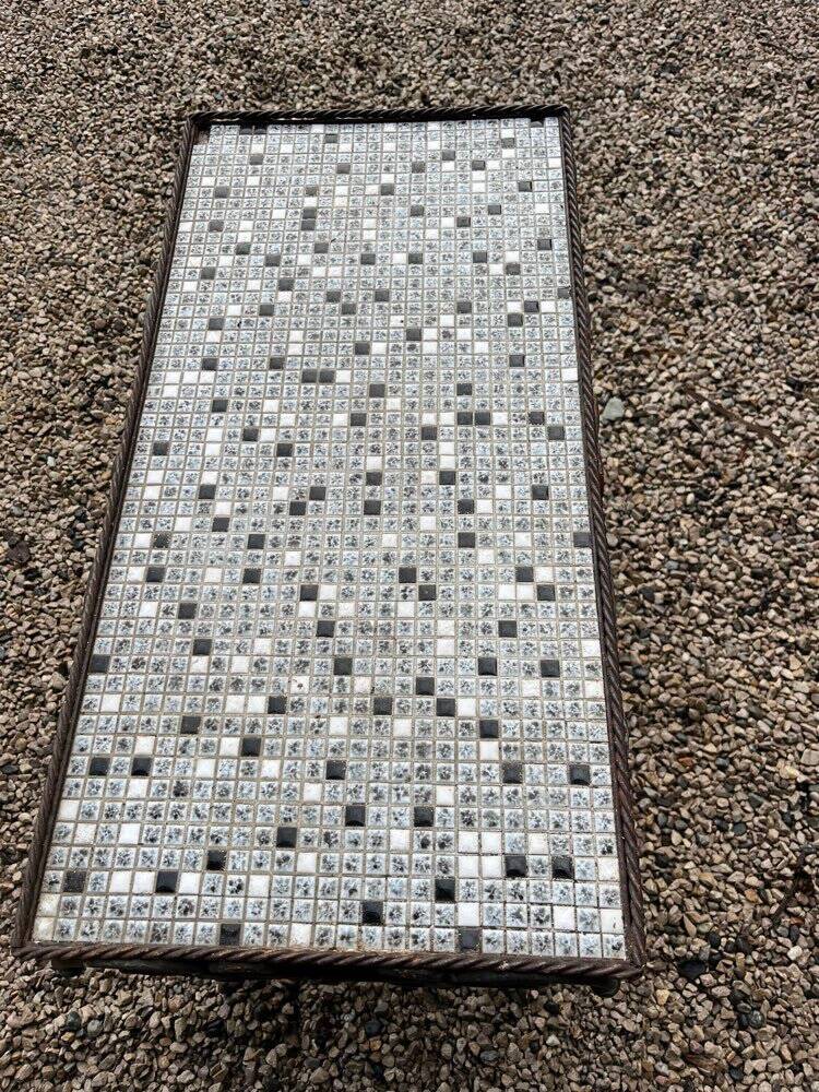 Table de jardin vintage fer forgé