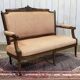 Banquette Louis XVI début XXème en noyer