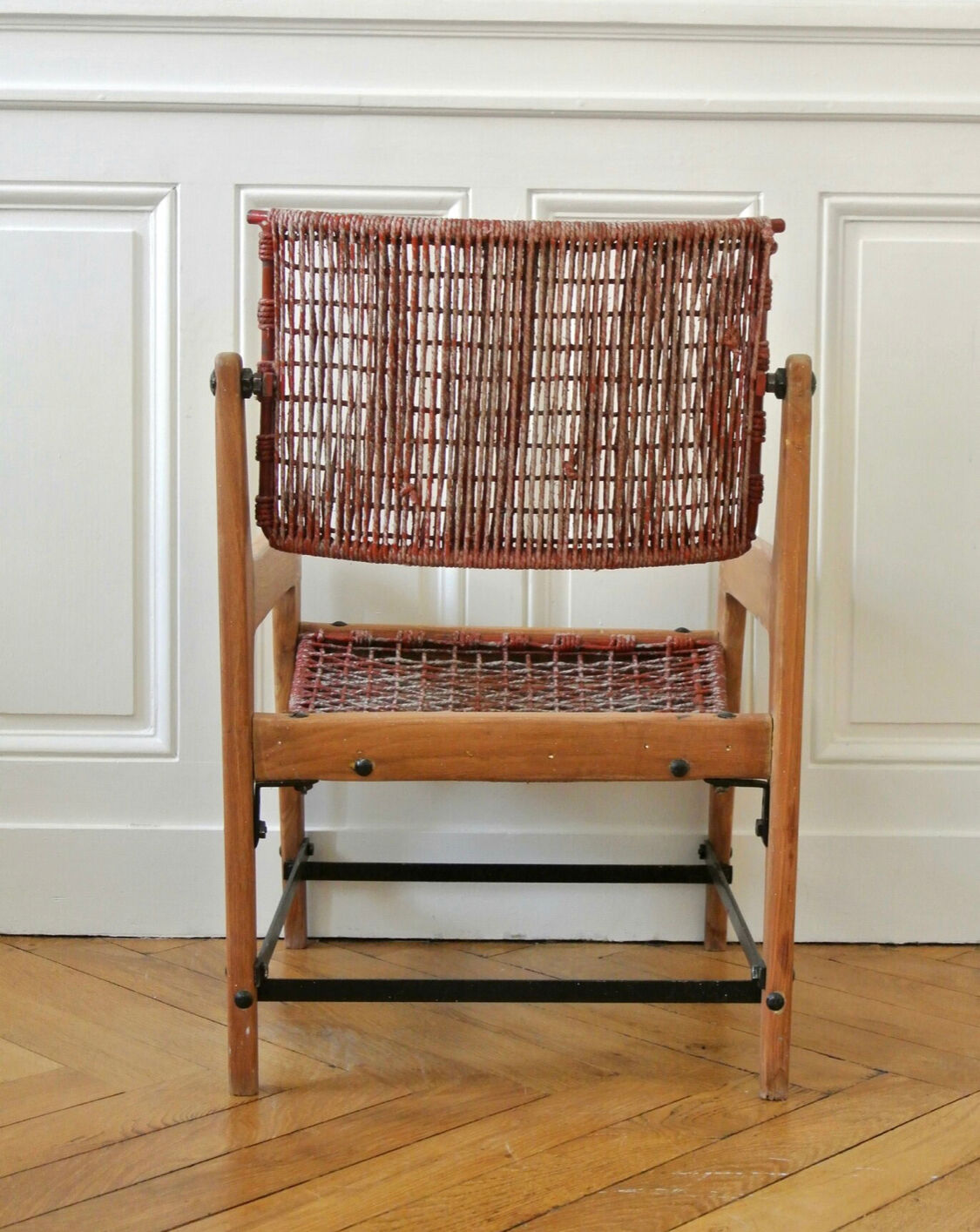 Modernist rope armchair