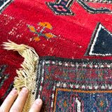 Hand-woven, wool persian carpet, iran, vintage