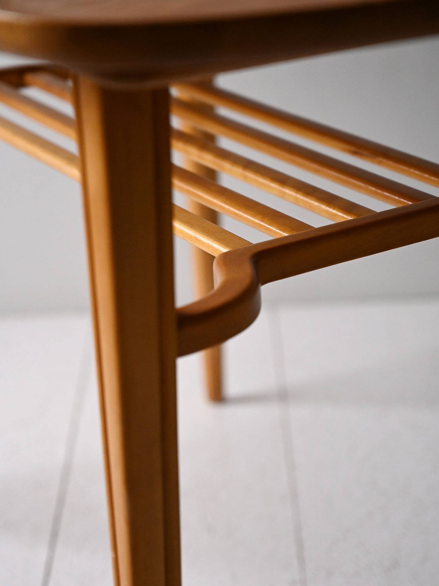 1960s Scandinavian coffee table in ash and beech
