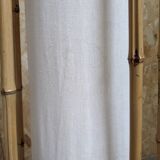 Fabric and bamboo table lamp