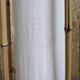 Table lamp made of fabric and bamboo