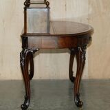 Demi-Lune Desk in Leather by Patrick Beakey Dublin circa 1850