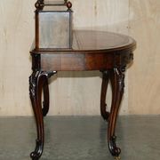 Bureau Demi-Lune en Cuir de Patrick Beakey Dublin circa 1850
