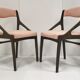 Suite de 6 chaises scandinaves 1960