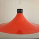 Rare Midcentury Red Pendant, Space Age, Italy, 1970s
