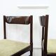 6 green Scandinavian chairs